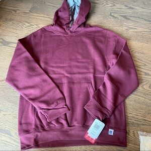 Mens Russel Athletic Maroon hoodie pocket sweatshirt size medium
